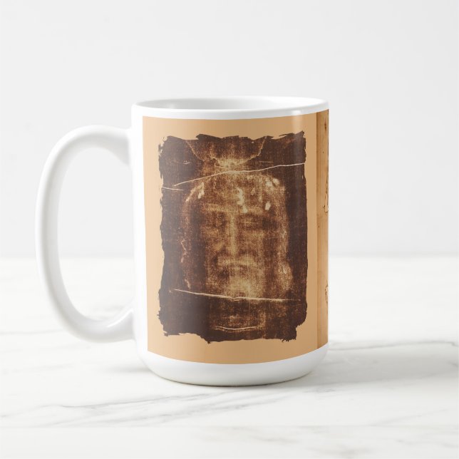 Taza De Café Cara sagrada de Jesús - mortaja de Turín (Izquierda)