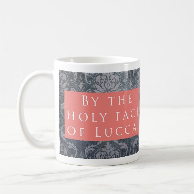 Taza De Café ¡Cara santa de Lucca! Rosa del modelo (Izquierda)