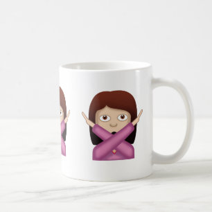 Taza De Café Cara sin buena emoji del gesto