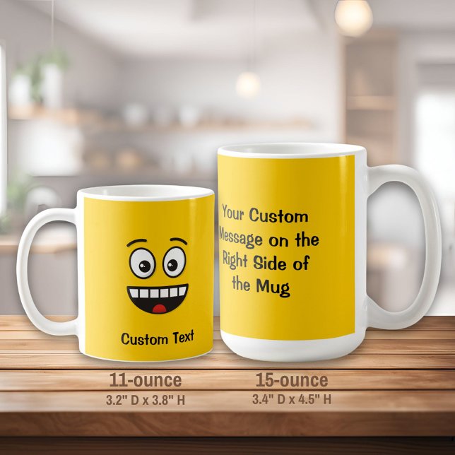 Taza De Café Cara sonriente con tazón de café boca abierta (Subido por el creador)