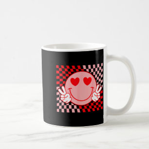 Taza De Café Cara sonriente de San Valentín linda Sonriendo Cua