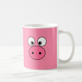 Taza De Café ¡Cara y vago rosados del cerdo!