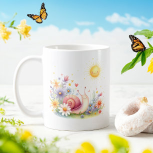 Taza De Café Caracol acuático de primavera - Mug infantil