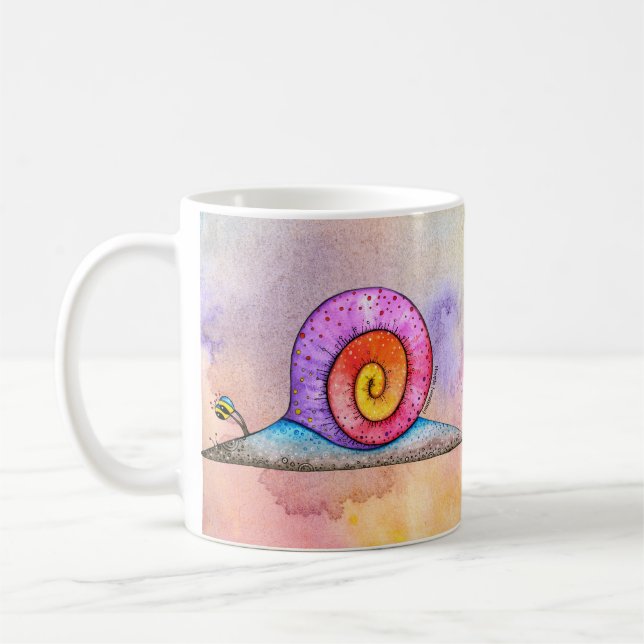 Taza De Café Caracol del escándalo en watercolour (Izquierda)