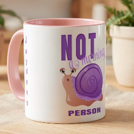 Taza De Café Caracol Dormilón Divertido Con Concha