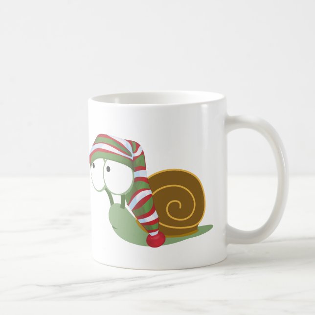 Taza De Café Caracol en casquillo del invierno (Derecha)