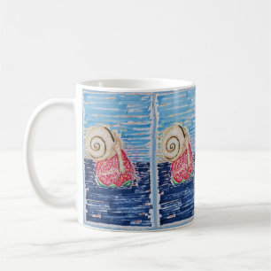 Taza De Café Caracol en la Fresa