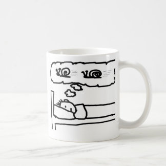 Taza De Café caracol en sus sueños