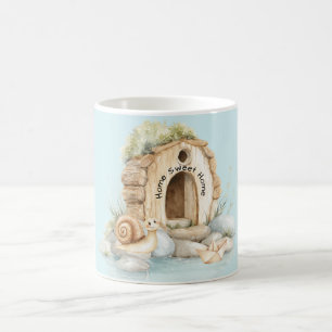 Taza De Café Caracol Hogar Dulce Hogar Río Pradera Rocas