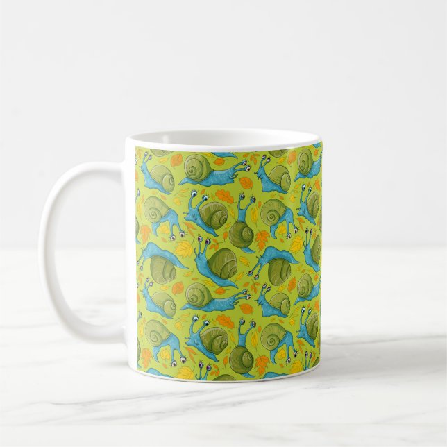 Taza De Café Caracoles otoñales (Izquierda)