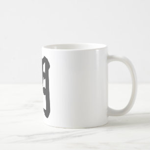 Taza De Café Carácter chino: el ming, significando: brillante,