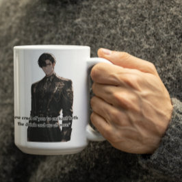 Taza De Café Carácter de anime real diciendo lo cruel que eres
