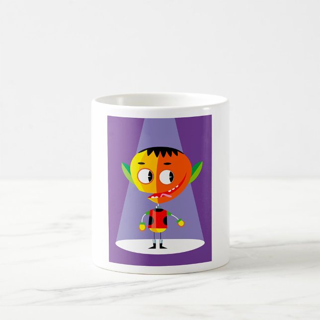 Taza De Café Carácter de cabeza de naranja (Subido por el creador)