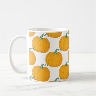 Taza De Café Carácter de calabaza: Patrón de tracción manual vi