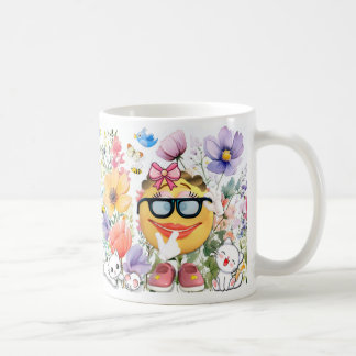 Taza De Café Carácter de Emoji de corte
