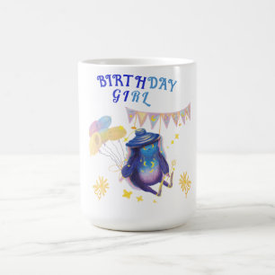 Taza De Café Carácter de hada de chica de cumpleaños