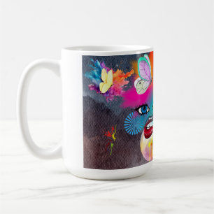 Taza De Café Carácter de payaso colorido