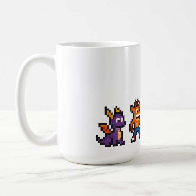 Taza De Café Caracteres de juegos retro (Izquierda)