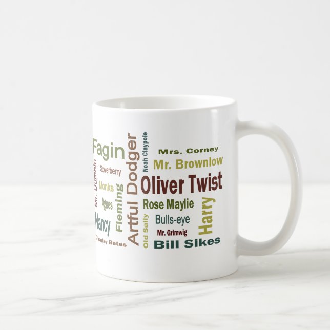 Taza De Café Caracteres de Oliver Twist (Derecha)