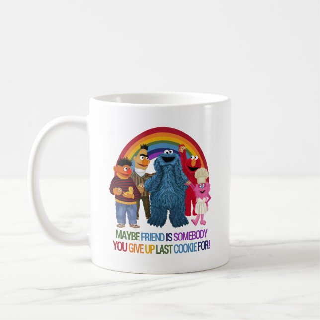 Taza De Café Caracteres de Plaza Sésamo | Cita de amigos (Izquierda)