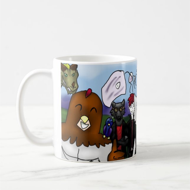 Taza De Café Caracteres de Quail Man (Izquierda)