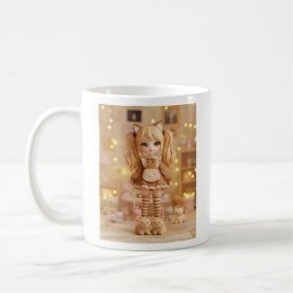 Taza De Café Caramel Kitten Kawaii Doll