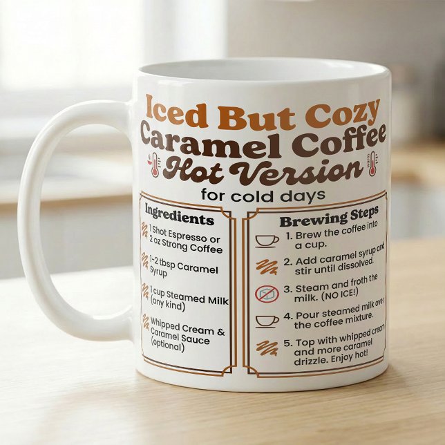 Taza De Café Caramel Latte Recipe Iced But Cozy (Subido por el creador)