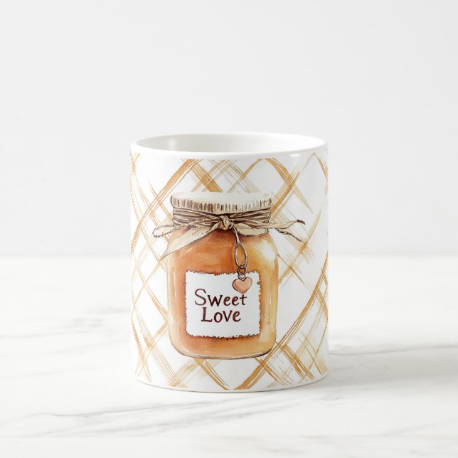Taza De Café Caramelo de Amor Dulce (Centro)