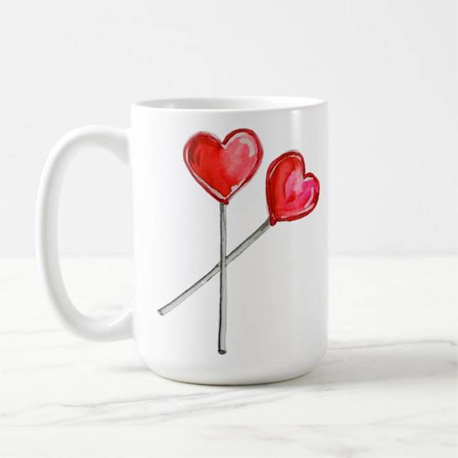 Taza De Café Caramelos de Corazón (Izquierda)