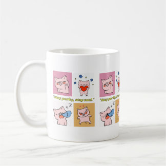Taza De Café caras de citas de cerdo