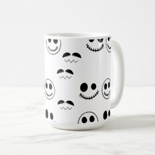 Taza De Café Caras de Halloween