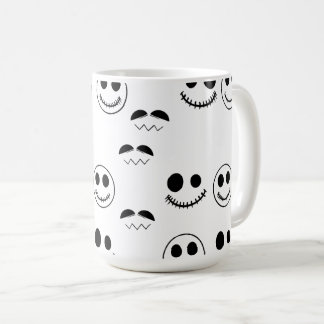 Taza De Café Caras de Halloween