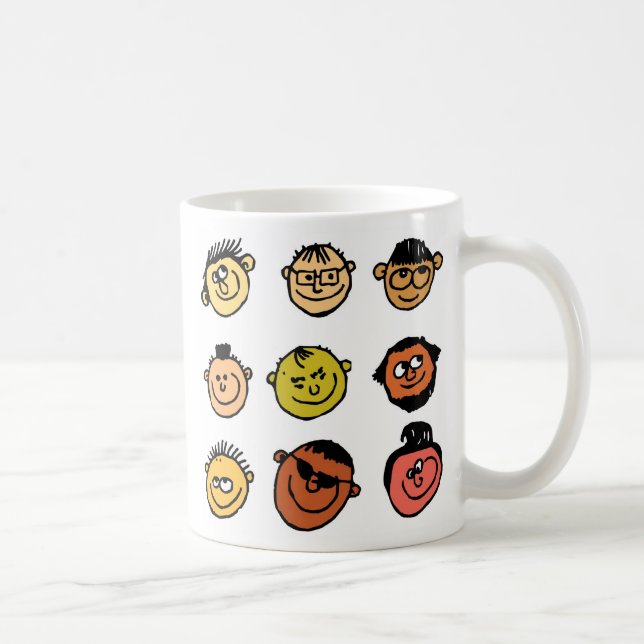 Taza De Café Caras desaliñadas (Derecha)
