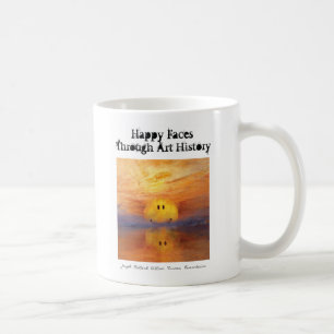 Taza De Café caras felices a través de la historia del arte taz