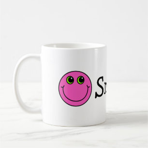 Taza De Café Caras sonrientes rosadas de la emoji