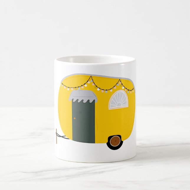 Taza De Café Caravana Cute Amarilla (Subido por el creador)