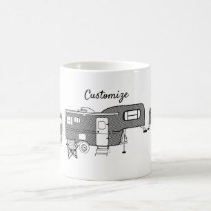 Taza De Café Caravana Thunder_Cove del viajero clásico