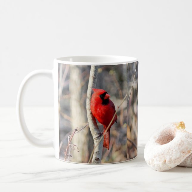 Taza De Café Cardenal Chipper Perch Mug (Con donut)