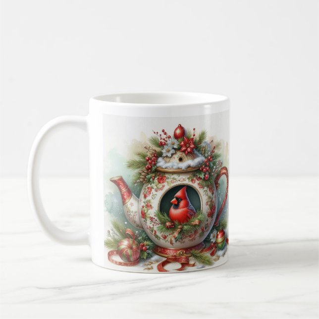 Taza De Café Cardenal de la Casa de Aves de Teapot 5 (Izquierda)