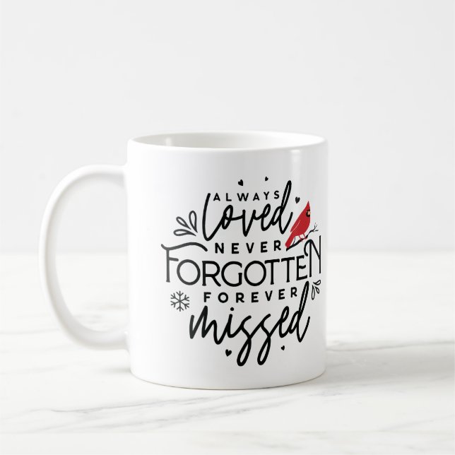 Taza De Café Cardenal de Navidad 13 Personalizado (Izquierda)