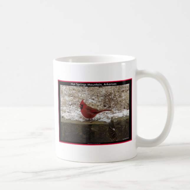 Taza De Café Cardenal Hot Springs Nat. Regalos de Park Mountain (Derecha)