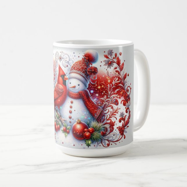 Taza De Café Cardenal Rojo (Anverso derecho)