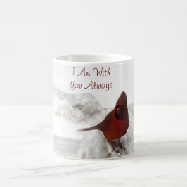 Taza De Café Cardenal rojo: "Siempre estoy contigo"