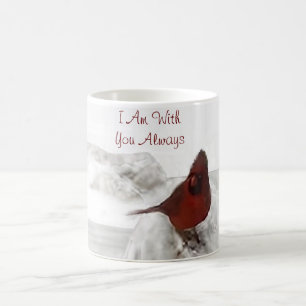 Taza De Café Cardenal rojo: "Siempre estoy contigo"