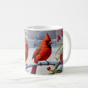 Taza De Café Cardenal rojo Songbirds