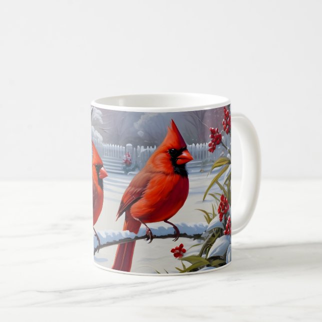 Taza De Café Cardenal rojo Songbirds (Anverso derecho)