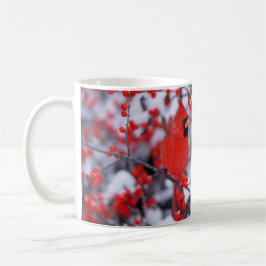Taza De Café Cardenal septentrional masculino, invierno, IL