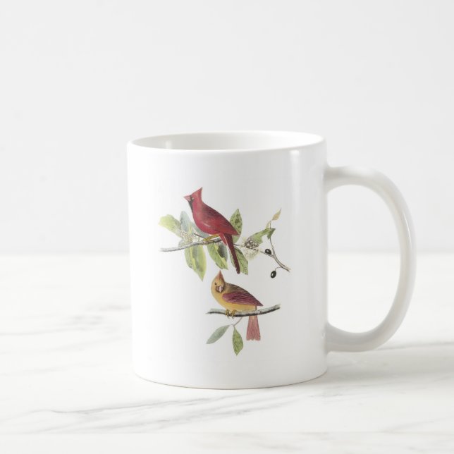 Taza De Café Cardenal septentrional por Audubon (Derecha)