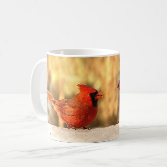 Taza De Café Cardenales de otoño en Mug (Anverso izquierdo)