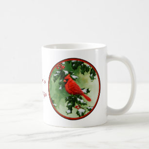 Taza De Café Cardenales del norte macho y hembra